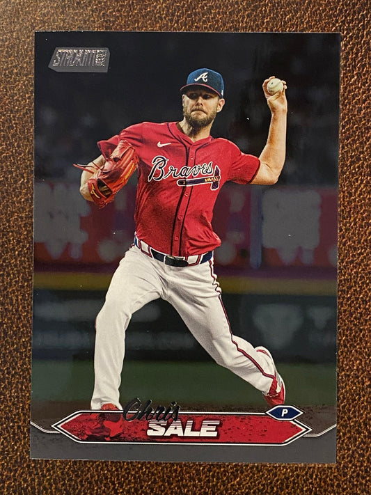 Chris Sale - 2024 Topps Stadium Club - Black Foil - Braves
