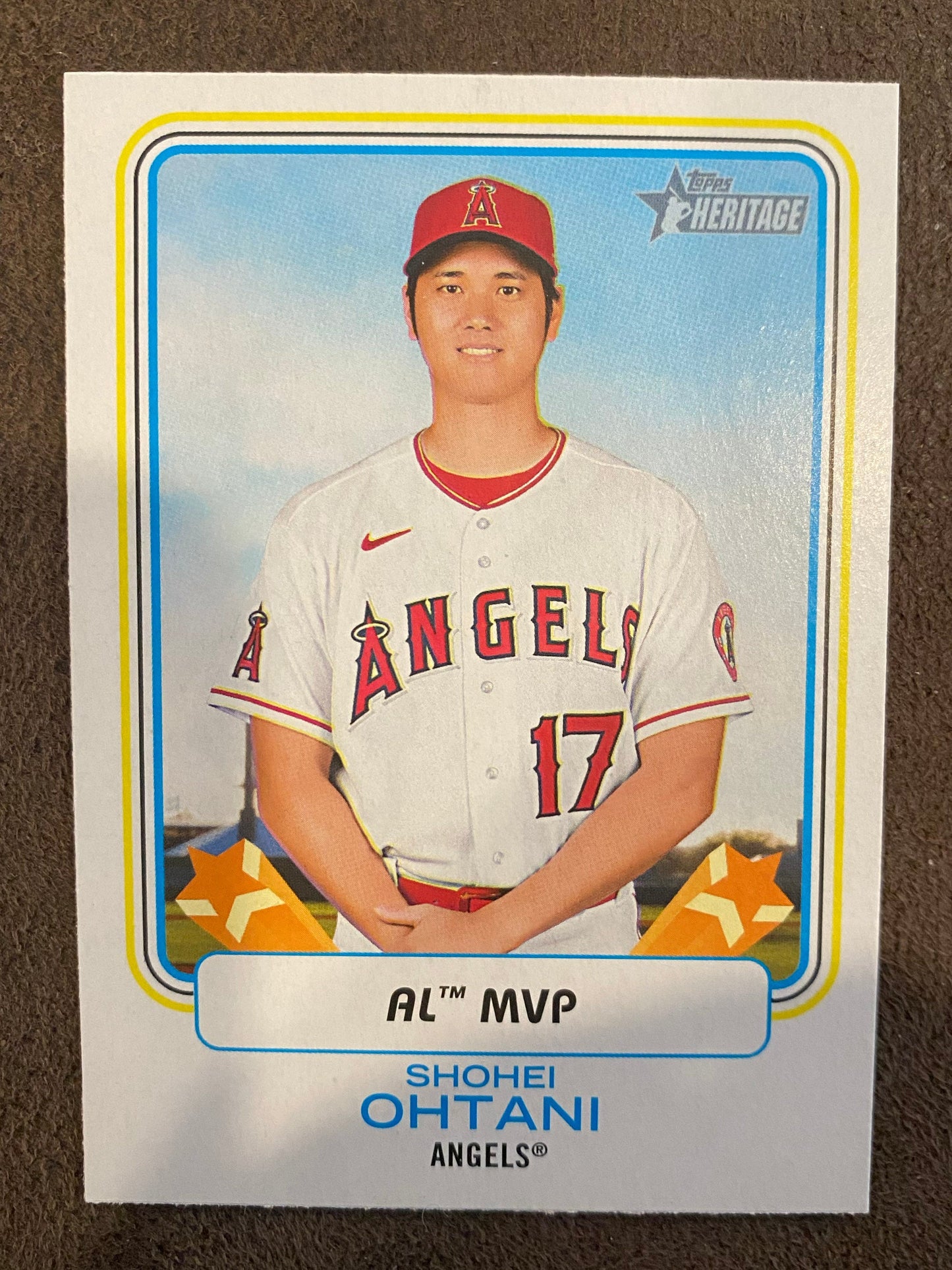 Shohei Ohtanti - 2022 Topps Heritage High Number - AL MVP - Angels