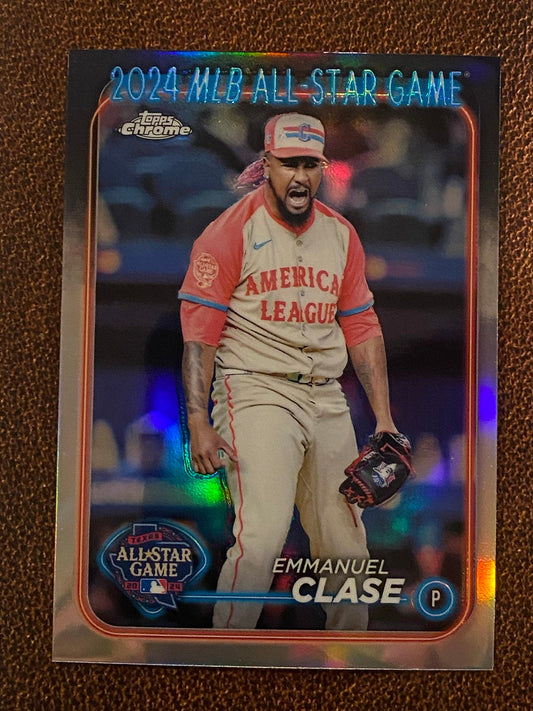 Emmanuel Clase - 2024 Topps Chrome Update - All-Star Game Refractor - Guardians