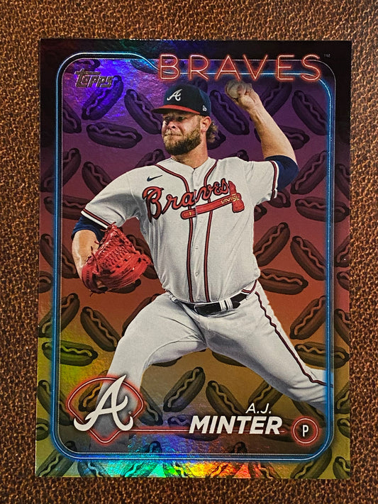 A.J. Minter - 2024 Topps Series 2 - Hot Dog Parallels - Braves