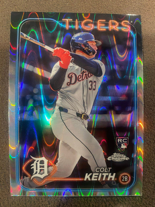 Colt Keith - 2024 Topps Chrome - Raywave Refractor - Tigers