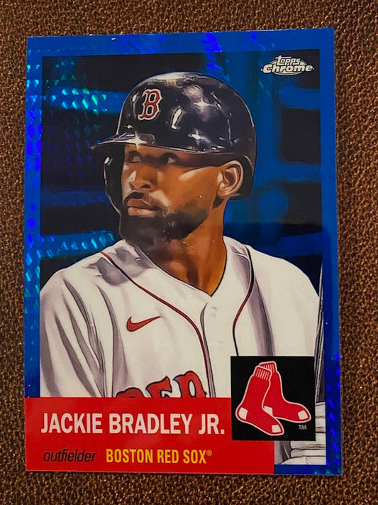Jackie Bradley Jr. - 2022 Topps Chrome Platinum Anniversary - Blue Prism - Red Sox