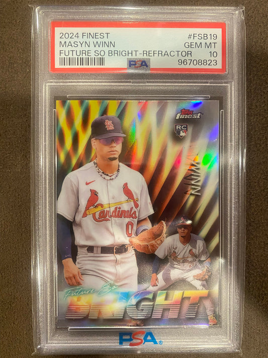 Masyn Winn - 2024 Topps Finest - Future So Bright Refractor (PSA 10) - Cardinals