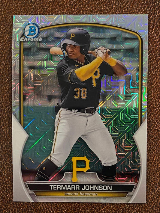 Termarr Johnson - 2023 Bowman - Mega Box Mojo Refractor - Pirates