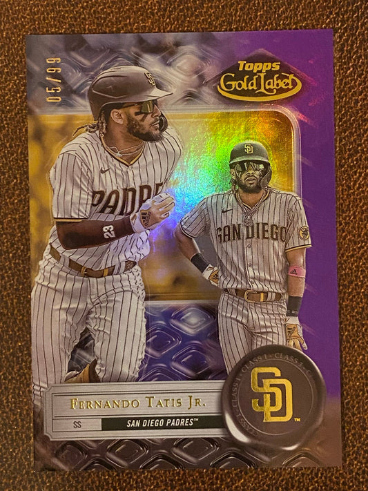 Fernando Tatis Jr. - 2022 Topps Gold Label - Purple /99 - Padres