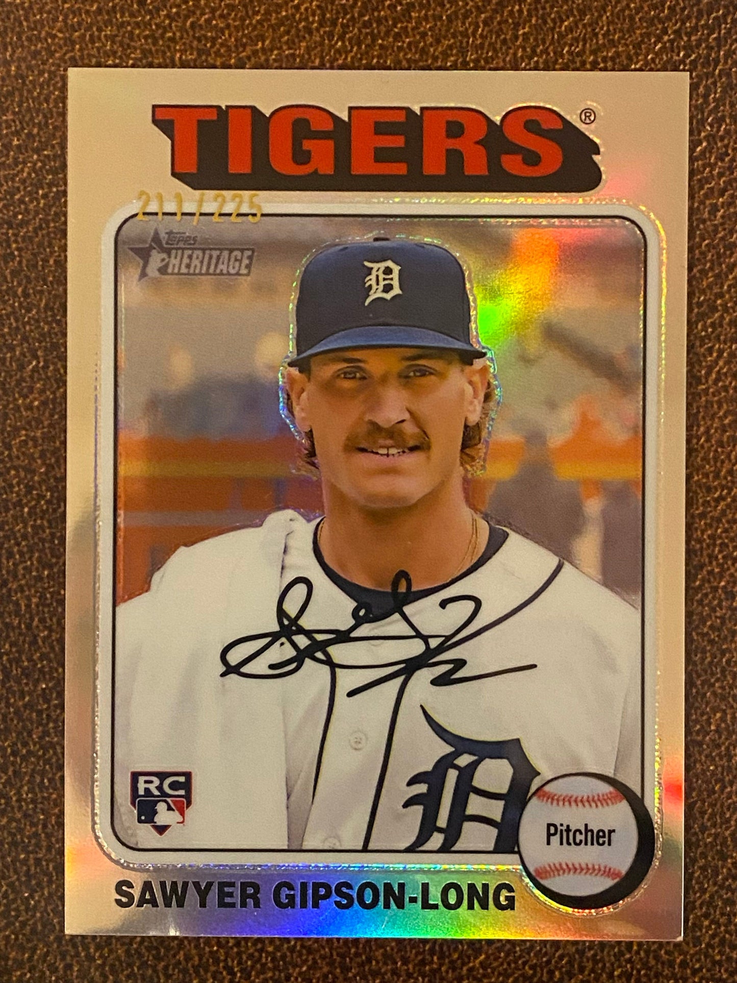 Sawyer Gipson Long - 2024 Topps Heritage High Number - Silver /225 - Tigers