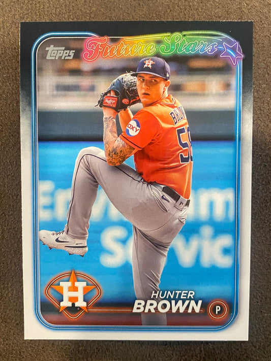 Hunter Brown - 2024 Topps Series 1 - Future Stars base card - Astros