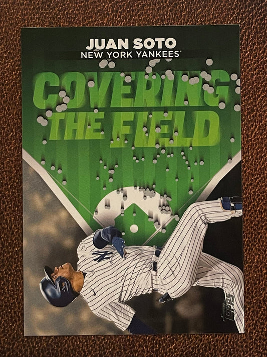 Juan Soto - 2024 Topps Series 2 - Covering the Field Insert - Yankees