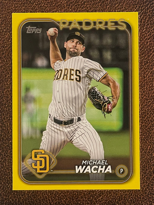 Michael Wacha - 2024 Topps Series 1 - Yellow Parallel - Padres