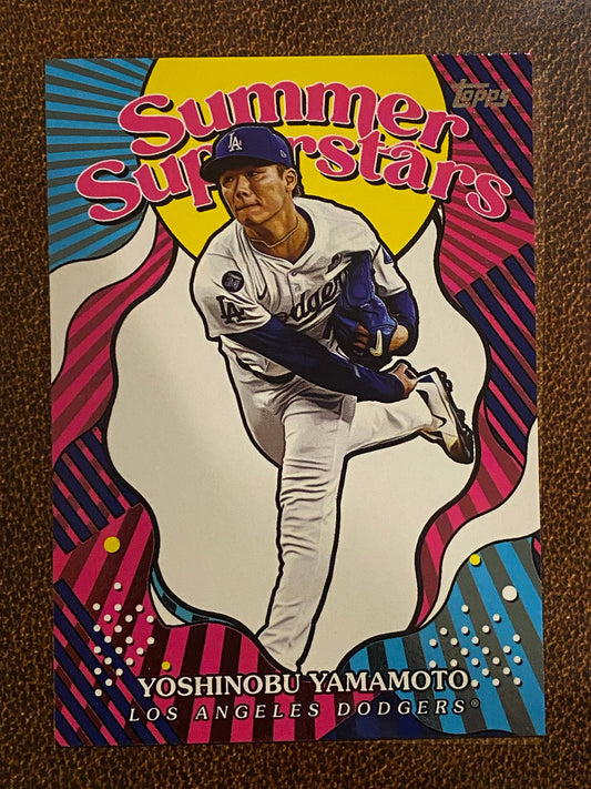 Yoshinobu Yamamoto - 2025 Topps Series 2 - Summer Superstars Insert - Dodgers