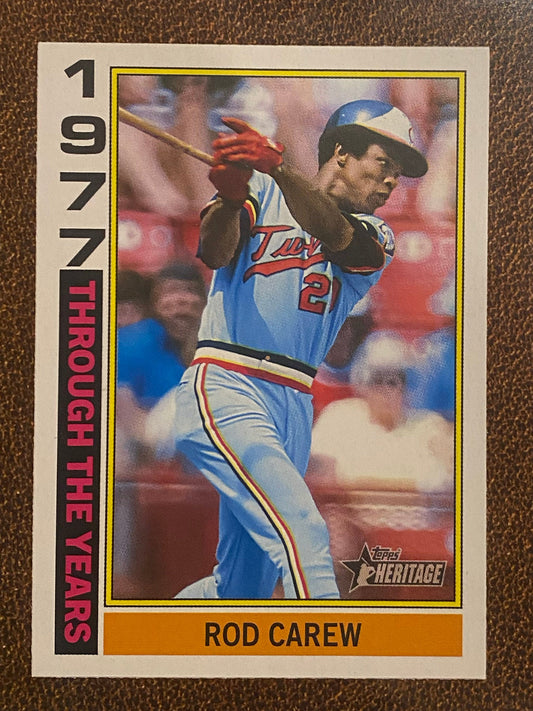 Rod Carew - 2025 Topps Heritage - Through the Years - Twins