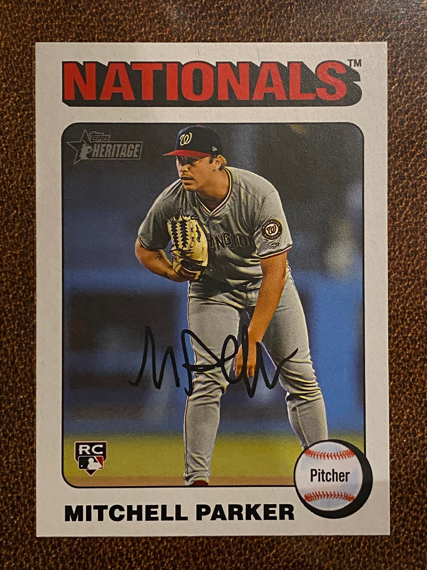 Mitchell Parker - 2024 Topps Heritage High Number - White Border - Nationals