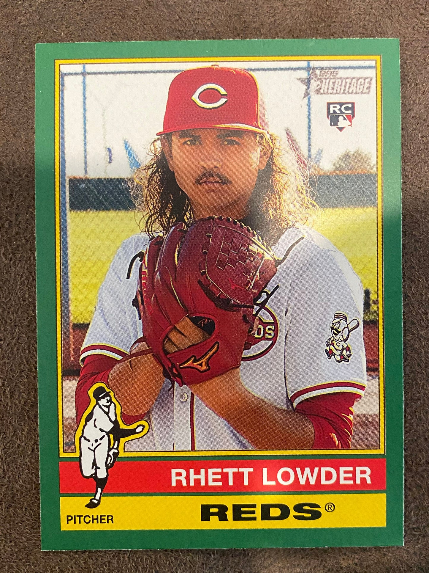 Rhett Lowder - 2025 Topps Heritage - Green Borders - Reds
