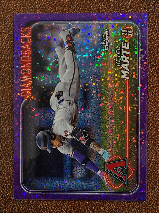 Ketel Marte - 2024 Topps Chrome - Purple Sparkle /299 - Diamondbacks
