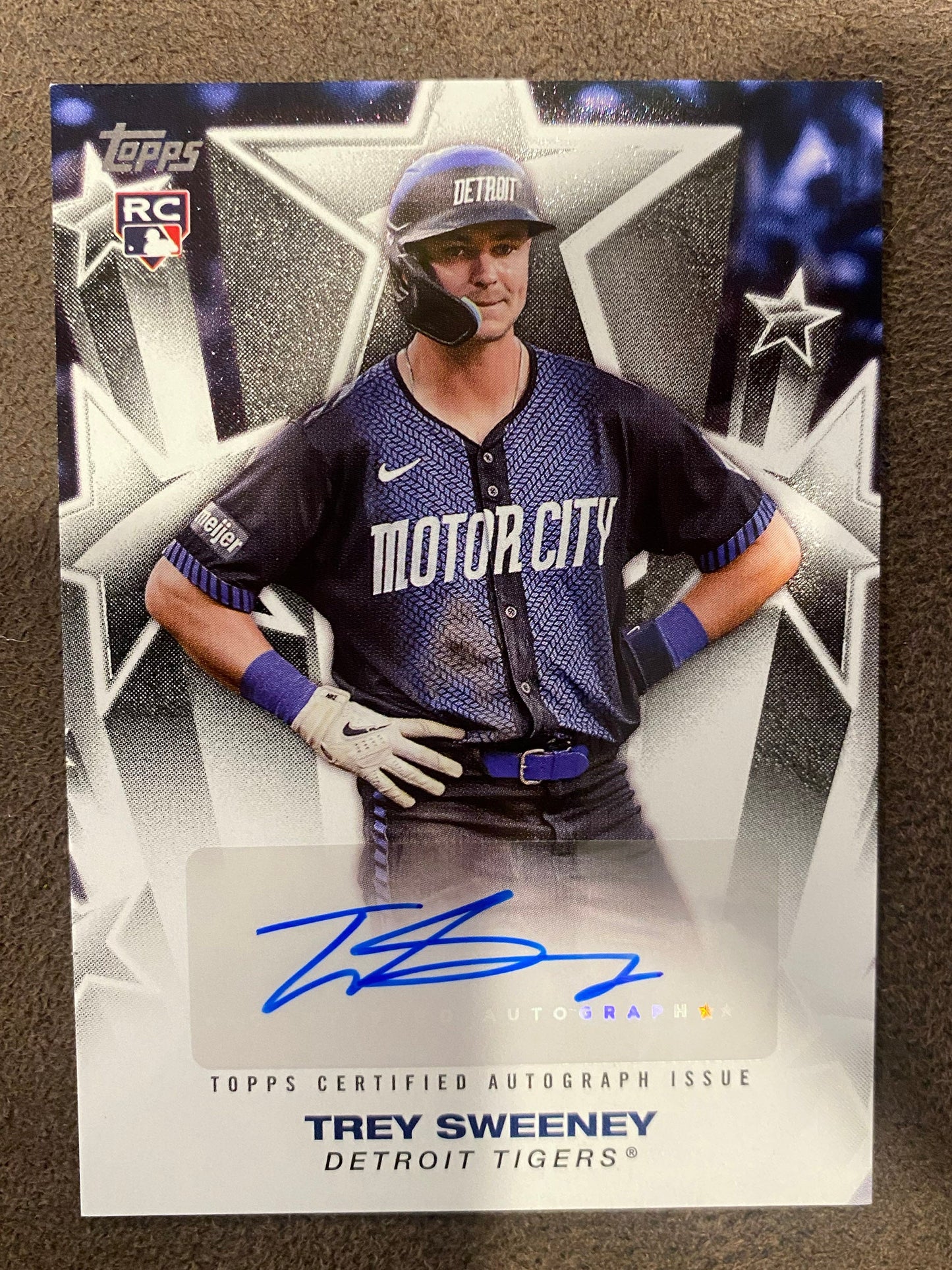 Trey Sweeney - 2025 Topps Series 1 - Baseball Stars AUTO - Tigers