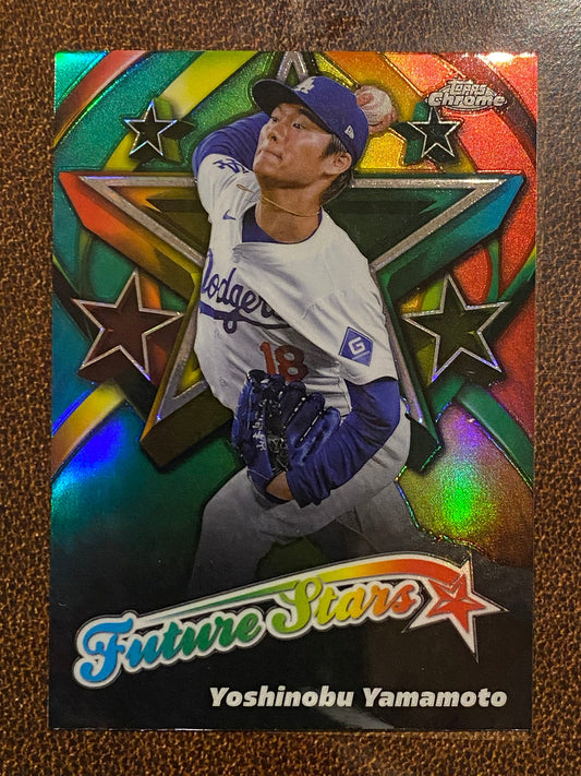 Yoshinobu Yamamoto - 2025 Topps Chrome - Future Stars - Dodgers