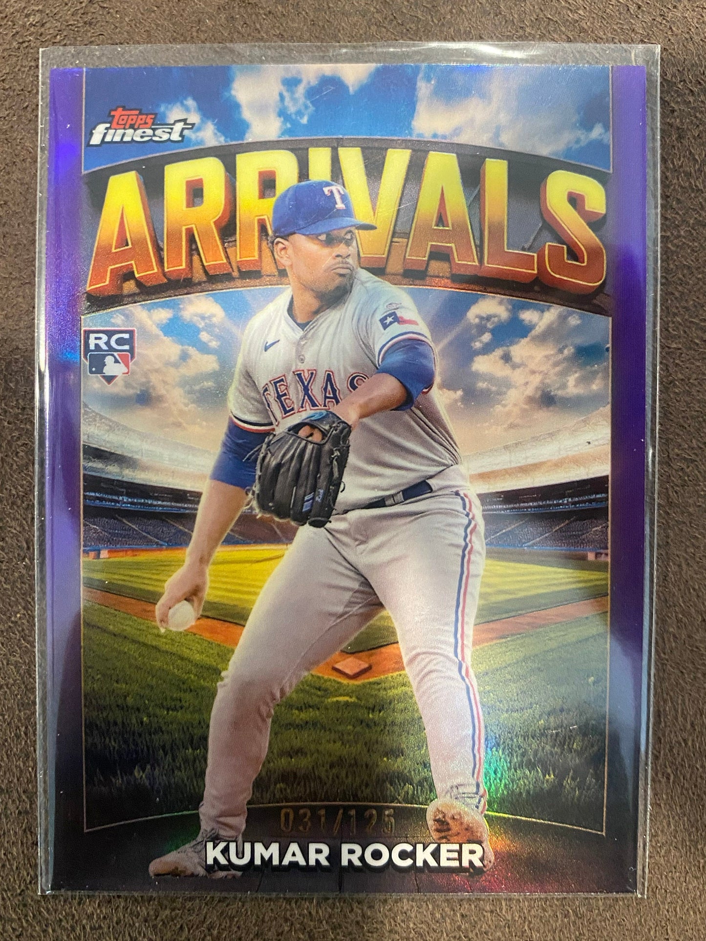 Kumar Rocker - 2025 Topps Finest - Purple /125 - Rangers