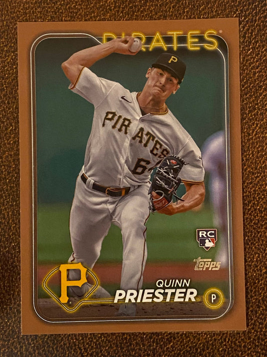 Quinn Priester - 2024 Topps Series 1 - Gold /2024 - Pirates