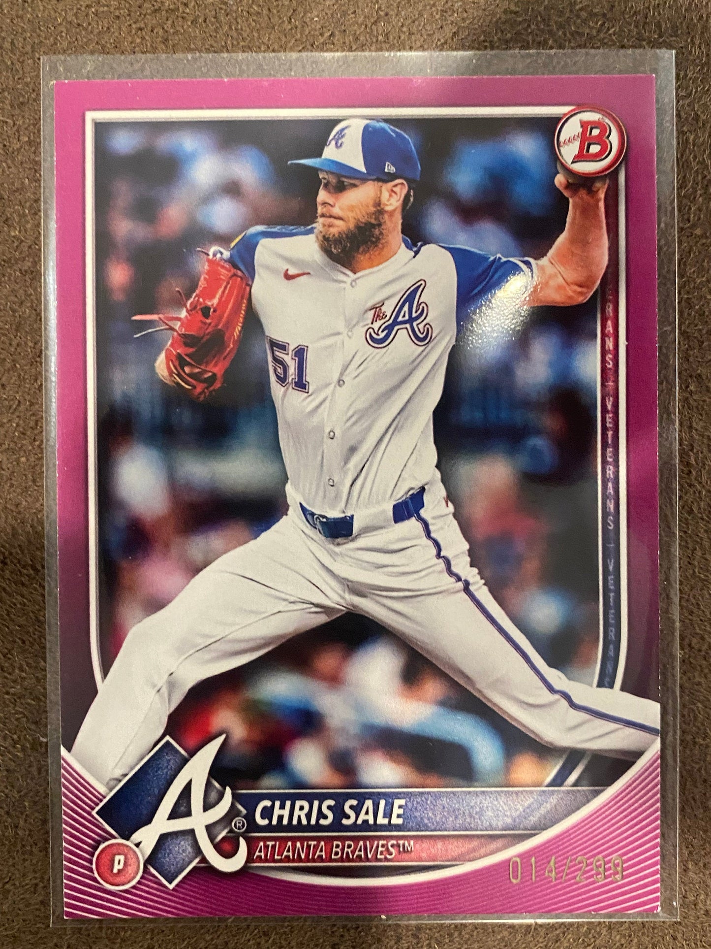Chris Sale - 2025 Bowman - Purple Paper /299 - Braves