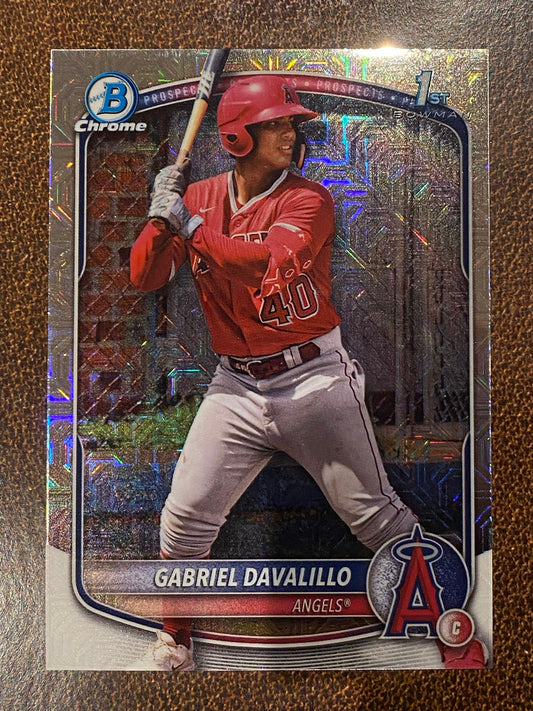Gabriel Davalillo - 2025 Bowman Chrome - 1st Mojo - Angels