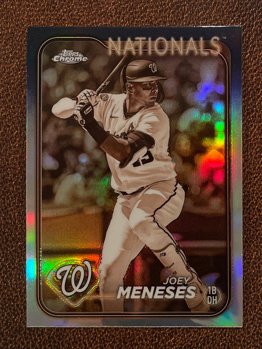 Joey Meneses - 2024 Topps Chrome - Sepia Refractor - Nationals