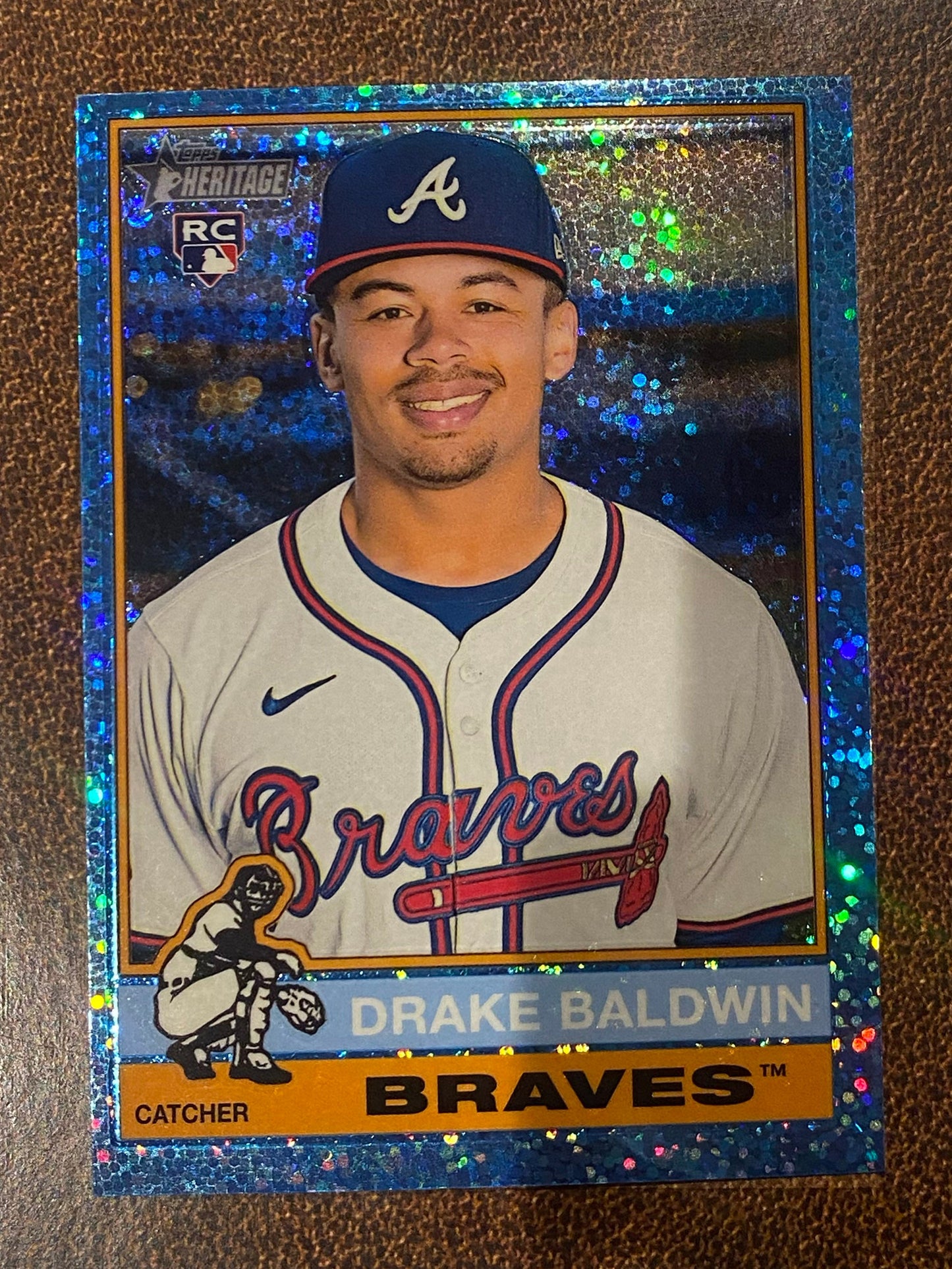 Drake Baldwin - 2025 Topps Heritage High Number - Blue Sparkle - Braves