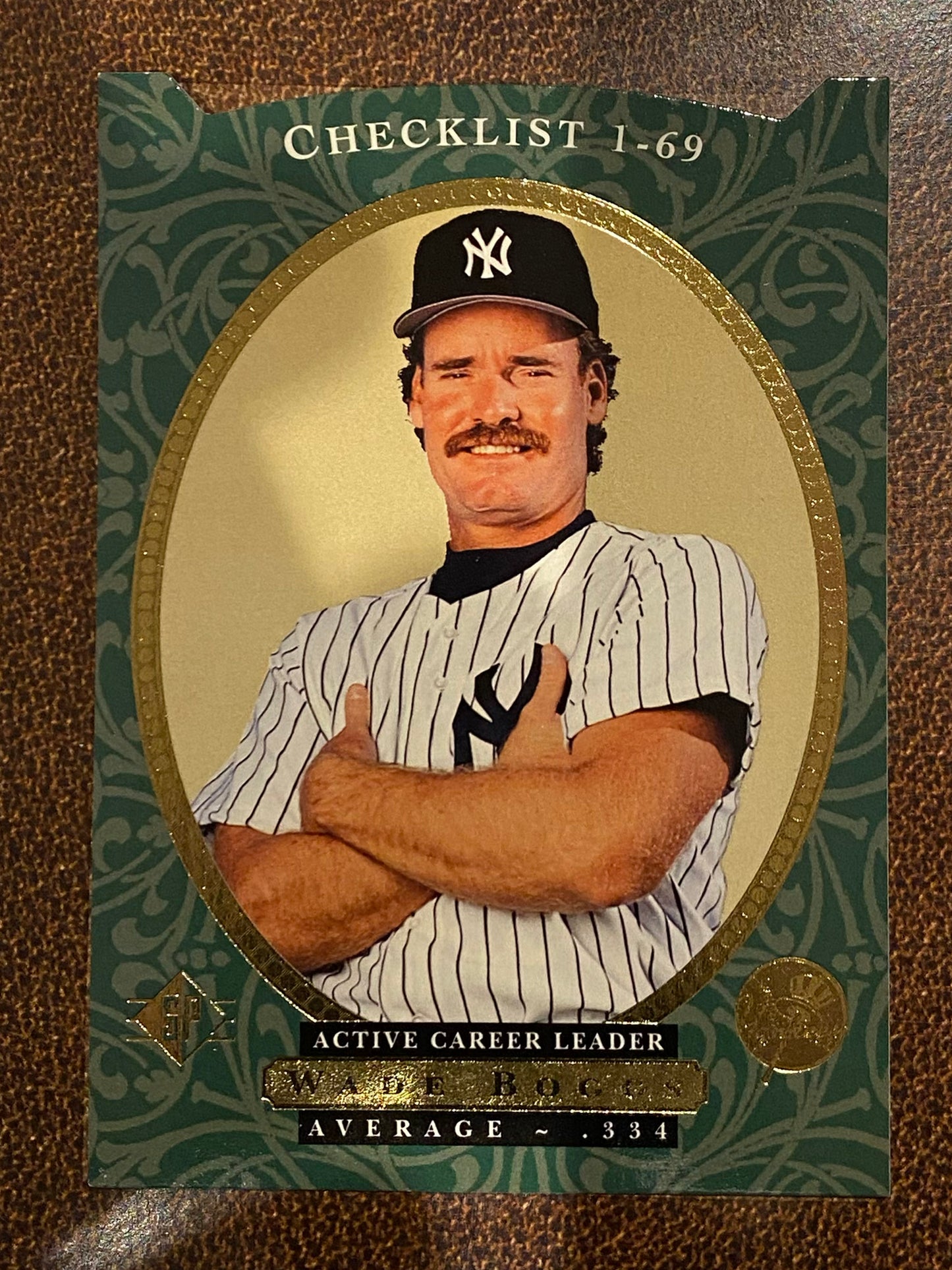 Wade Boggs - 1995 Upper Deck SP - Checklist Die Cut - Yankees