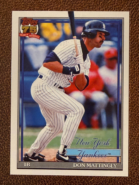 Don Mattingly - 2026 Topps Series 1 - 1991 Insert - Yankees