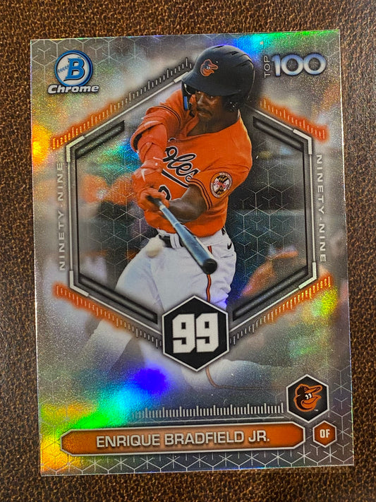 Enrique Bradfield Jr. - 2026 Bowman - Scouts Top 100 Insert - Orioles