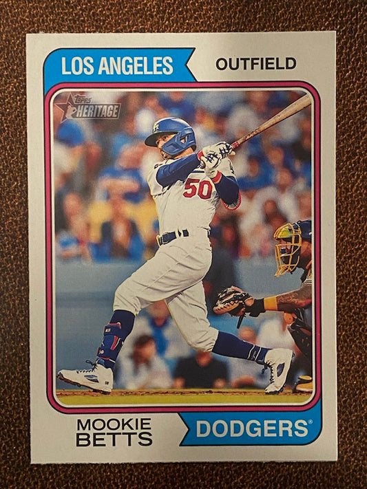 Mookie Betts - 2023 Topps Heritage - Base Card - Dodgers