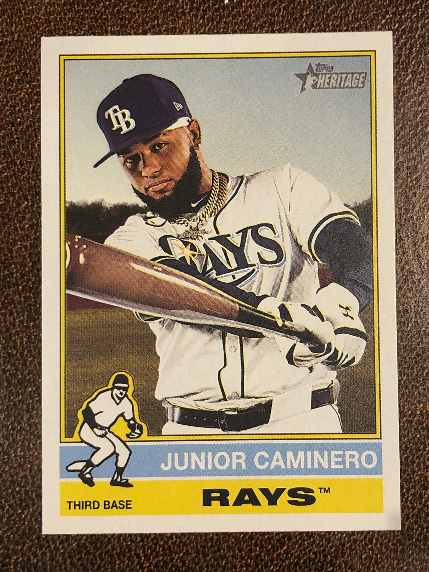 Junior Caminero - 2025 Topps Heritage - Base - Rays