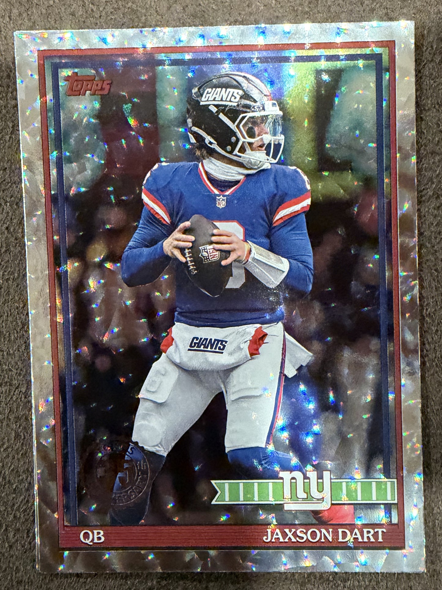 Jaxson Dart - 2026 Topps Flagship - 1991 Crackle - Giants