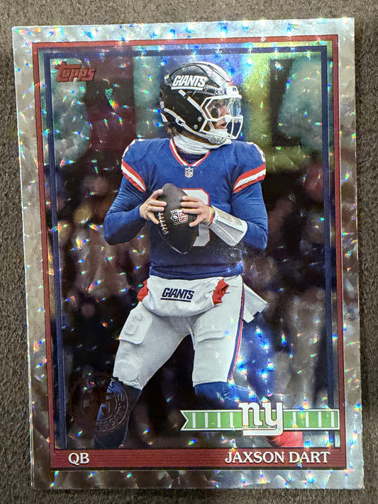 Jaxson Dart - 2026 Topps Flagship - 1991 Crackle - Giants
