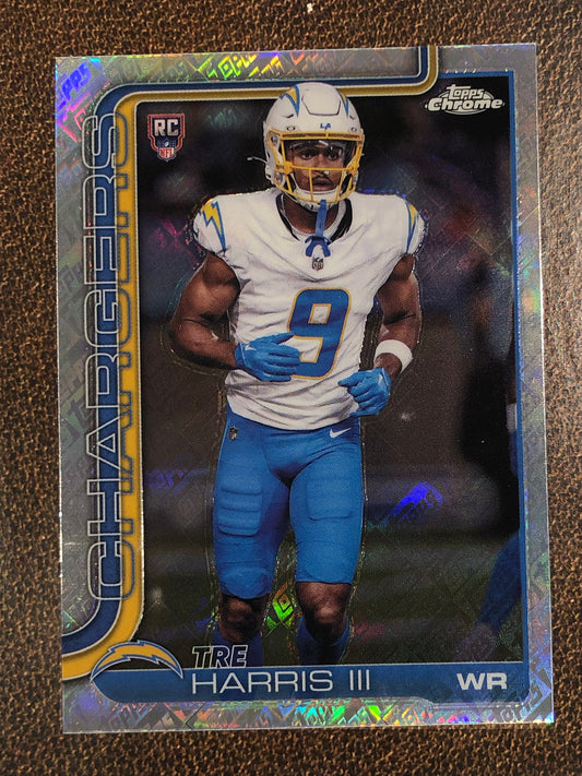 Tre Harris III - 2025 Topps Chrome - Topps Foil - Chargers