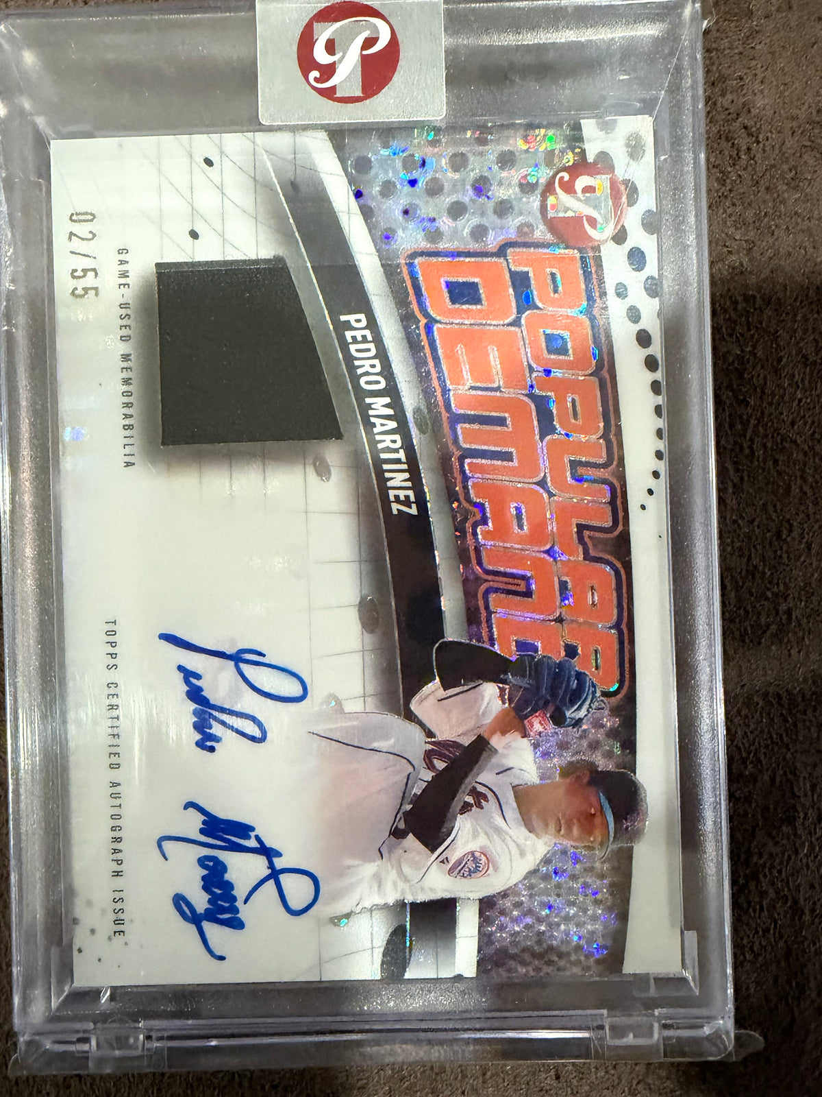 Pedro Martinez - 2026 Topps Pristine - ORANGE Popular Demand PATCH AUTO /55 - Mets