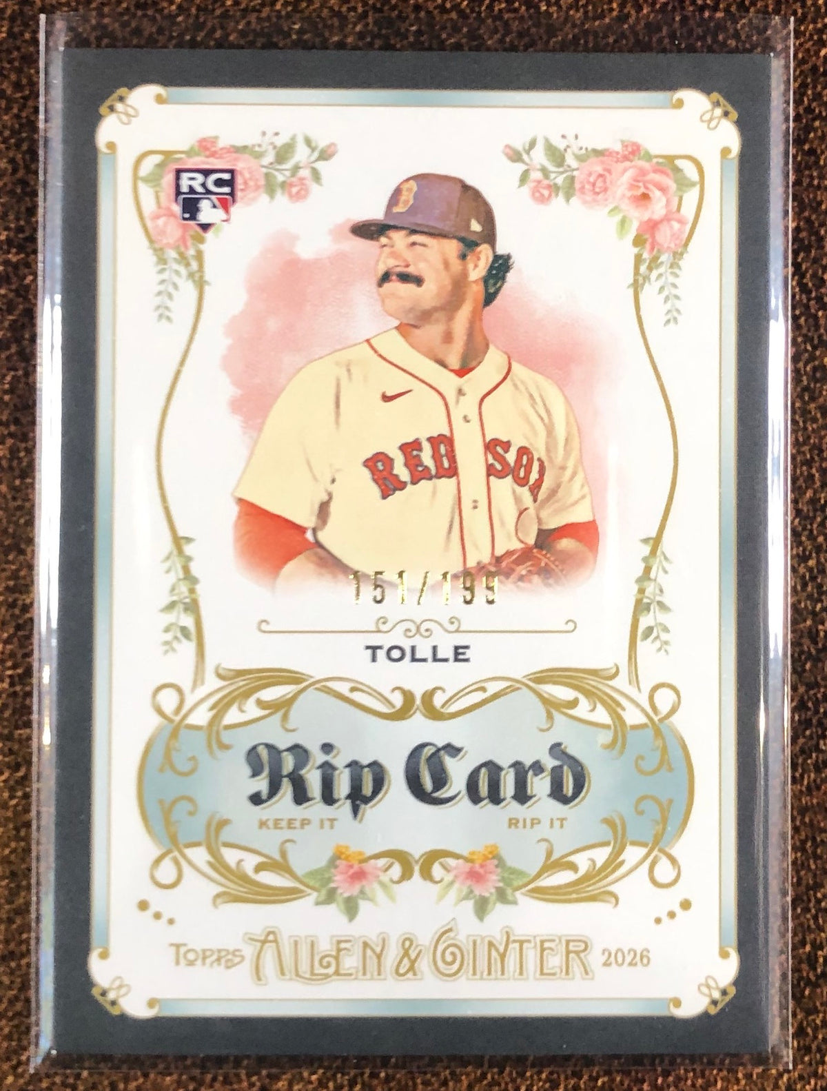 Payton Tolle - 2026 Topps Allen & Ginter - Rookie RIP Card /199 - Red Sox
