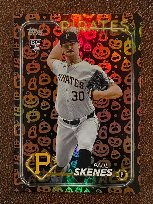 Paul Skenes - 2024 Topps Update - Jack O Lantern Parallel - Pirates