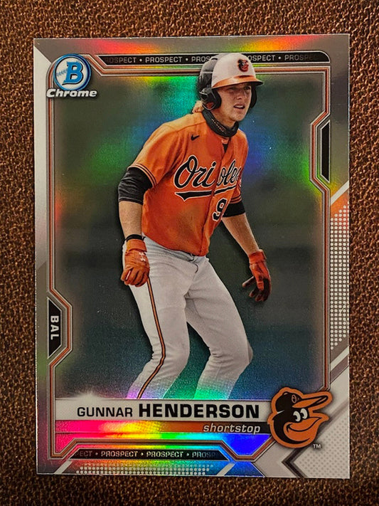 Gunnar Henderson - 2021 Bowman Draft - Refractor - Orioles