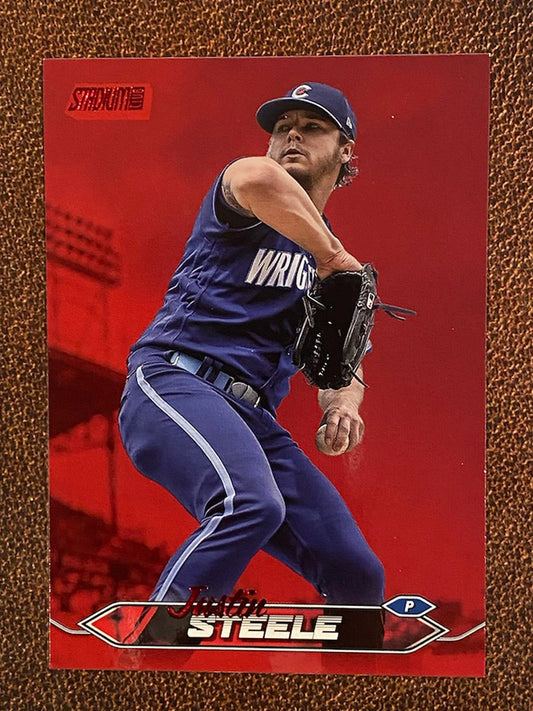 Justin Steele - 2024 Topps Stadium Club - Red Foil - Cubs