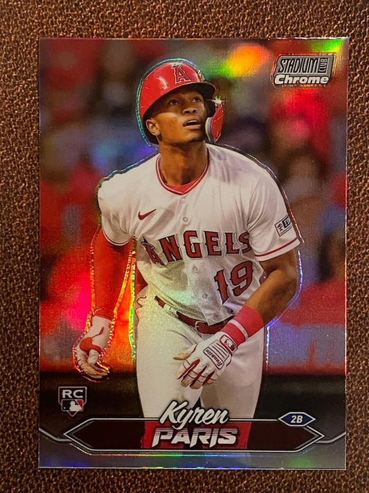 Kyren Paris - 2024 Topps Stadium Club - Refractor - Angels