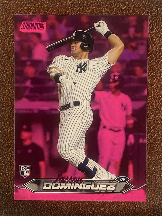Jasson Dominguez - 2024 Topps Stadium Club - Pink Foil - Yankees