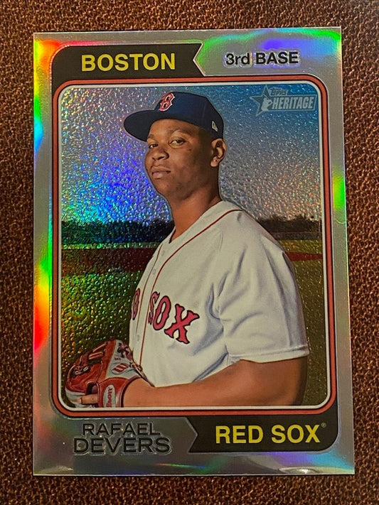 Rafael Devers - 2023 Topps Heritage - Refractor /574 - Red Sox