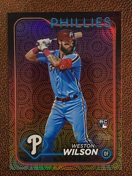 Weston Wilson - 2024 Topps Series 2 - Holiday Parallel - Phillies