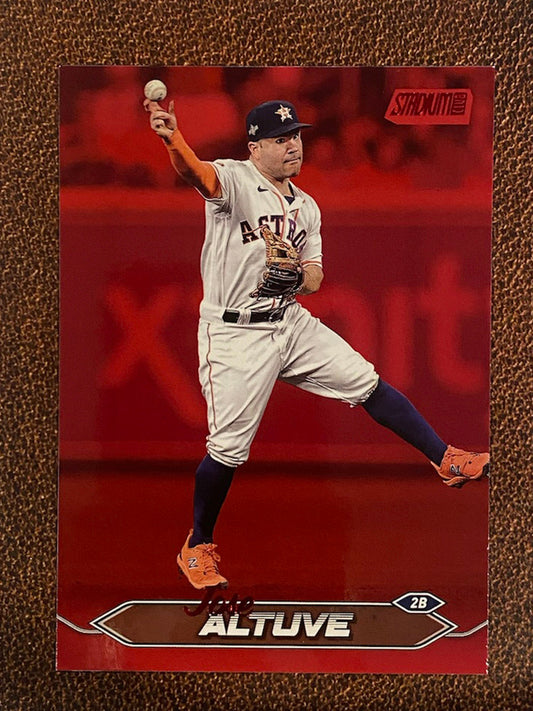 Jose Altuve - 2024 Topps Stadium Club - Red Foil - Astros
