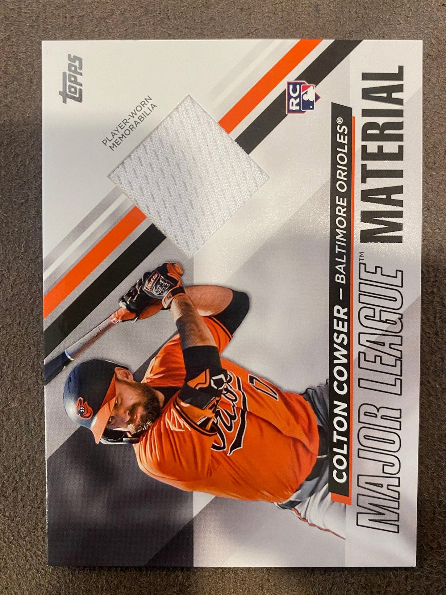 Colton Cowser -  2024 Topps Update - Major Leage Material Player Worn RELIC - Orioles