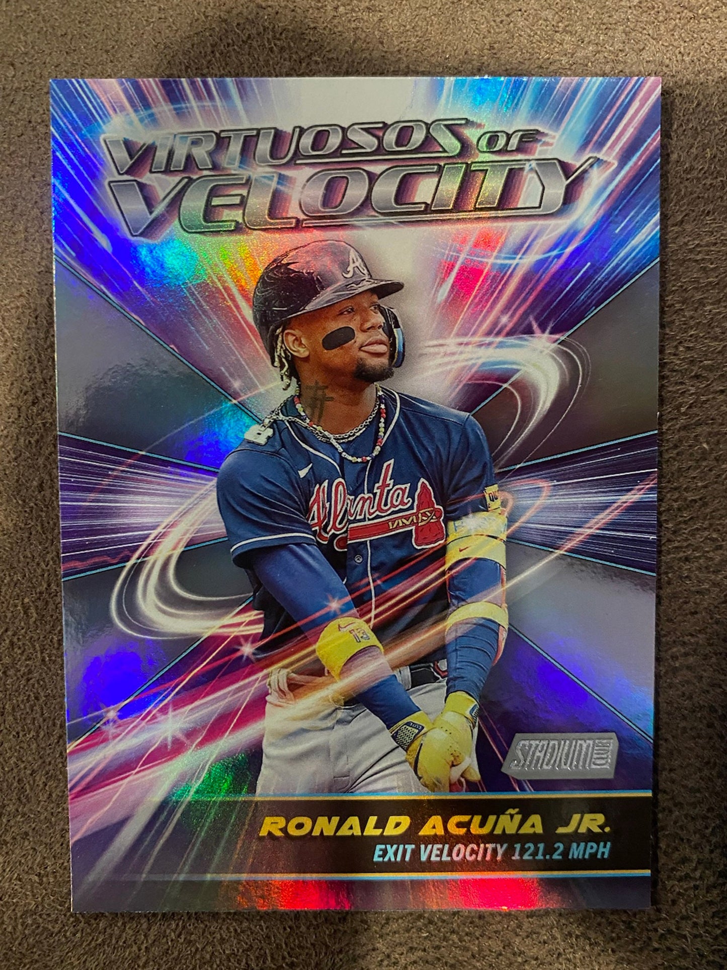 Ronald Acuna Jr. - 2024 Topps Stadium Club - Virtuosos of Velocity - Braves