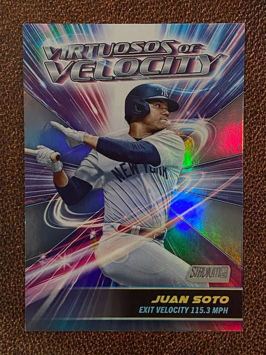 Juan Soto - 2024 Topps Stadium Club - Virtuosos Of Velocity - Yankees
