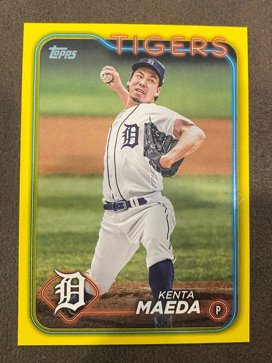 Kenta Maeda - 2024 Topps Series 2 - Yellow Parallels - Tigers