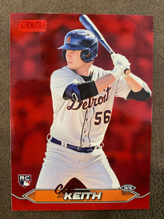 Colt Keith - 2024 Topps Stadium Club - Red Foil - Tigers