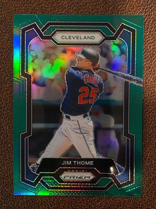 Jim Thome - 2024 Panini Prizm - Green Refractors - Guardians